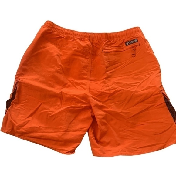 Columbia Men’s Orange Cargo Swim Trunks Shorts Size L - Picture 2 of 6